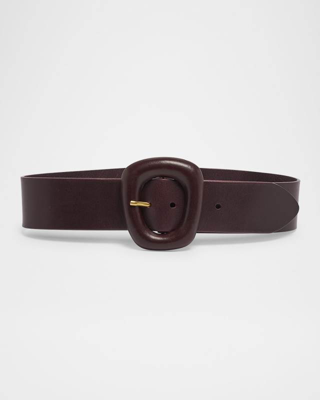 Wide Vegetal Leather Belt